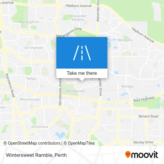 Mapa Wintersweet Ramble