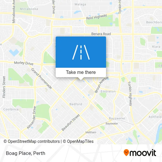 Mapa Boag Place