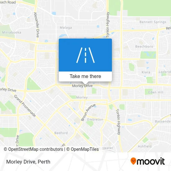 Mapa Morley Drive