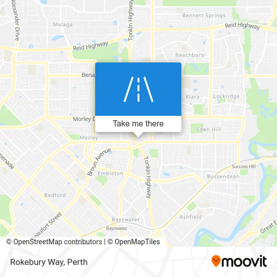 Mapa Rokebury Way