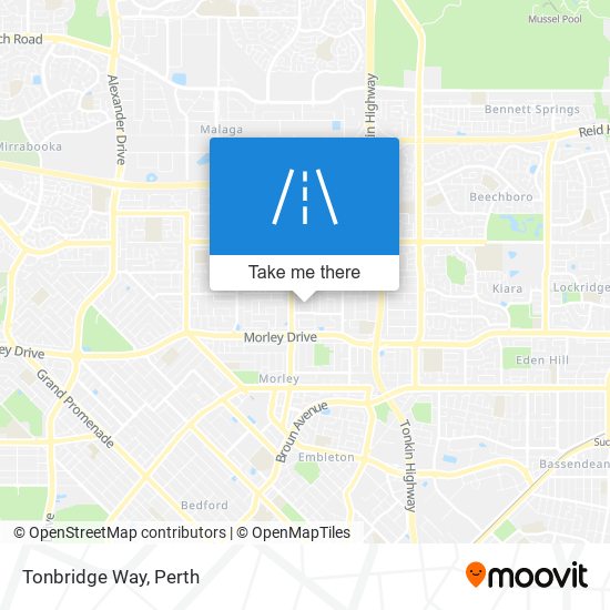 Tonbridge Way map