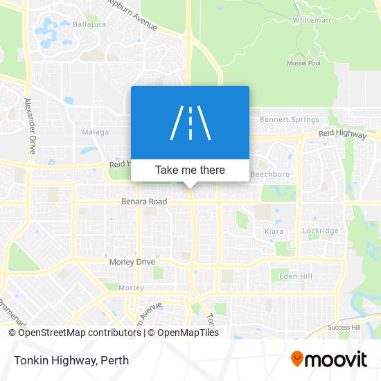 Mapa Tonkin Highway