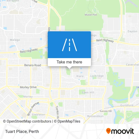 Mapa Tuart Place