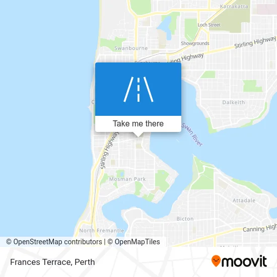 Mapa Frances Terrace