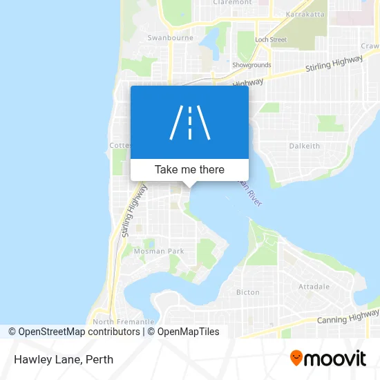Mapa Hawley Lane