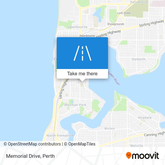 Memorial Drive map