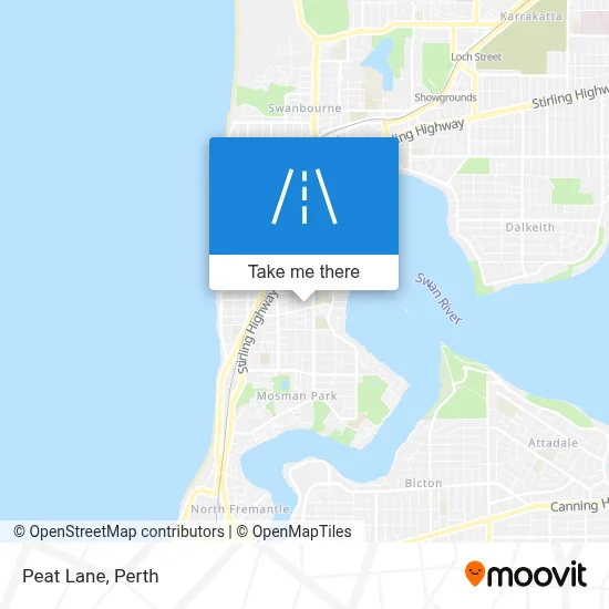 Mapa Peat Lane