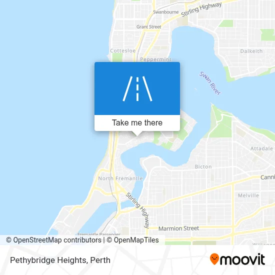 Mapa Pethybridge Heights