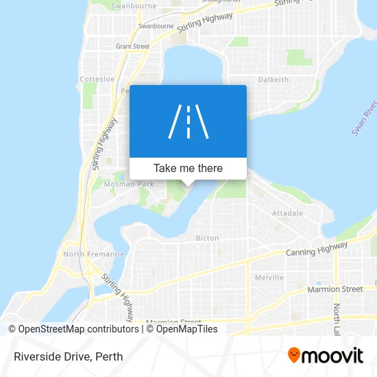 Mapa Riverside Drive