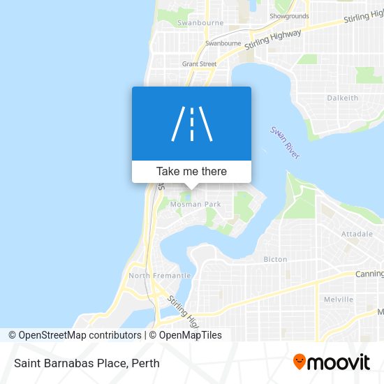 Saint Barnabas Place map