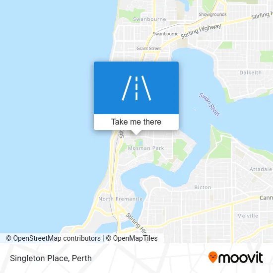 Mapa Singleton Place