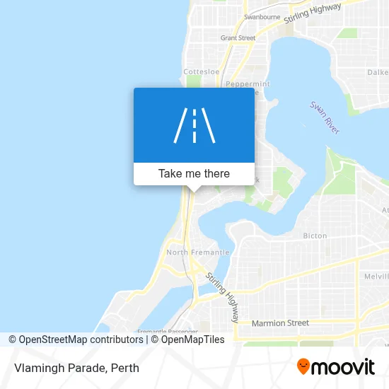 Mapa Vlamingh Parade