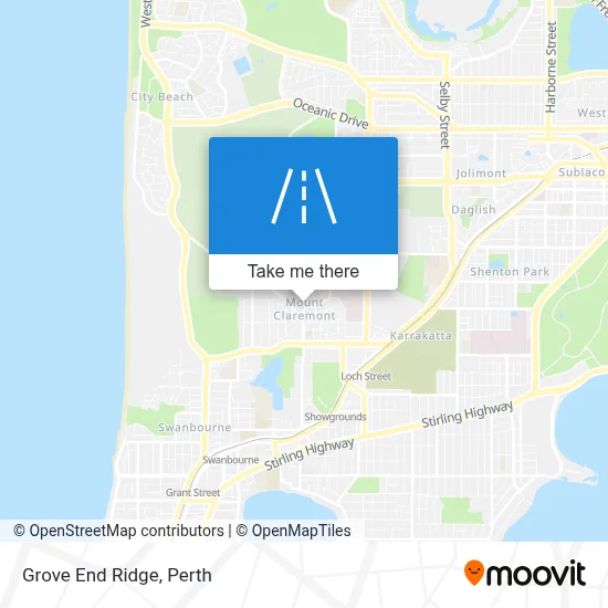 Mapa Grove End Ridge