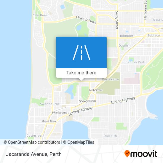 Jacaranda Avenue map
