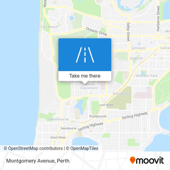 Montgomery Avenue map