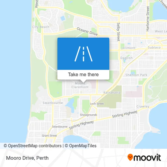 Mapa Mooro Drive