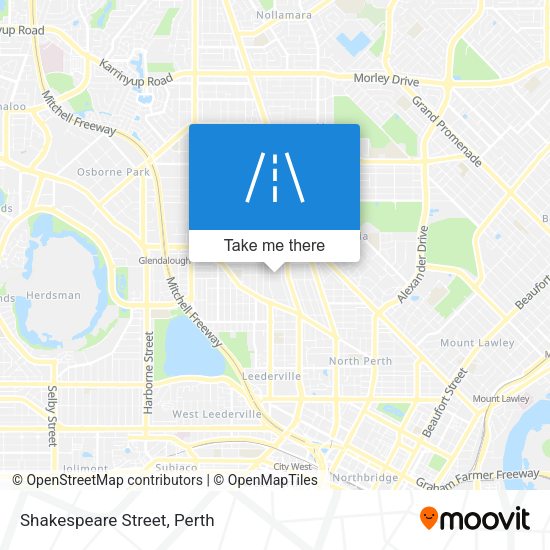 Shakespeare Street map