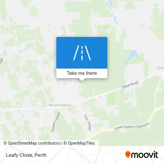 Mapa Leafy Close