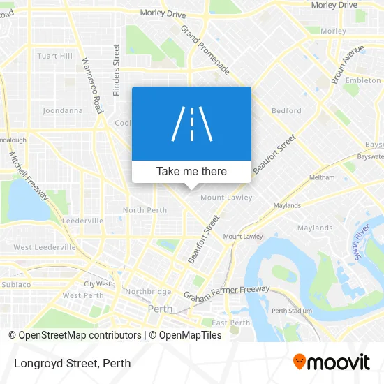 Mapa Longroyd Street