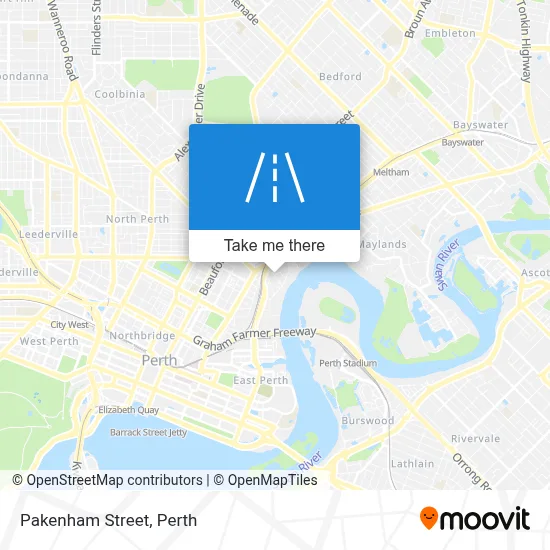 Mapa Pakenham Street