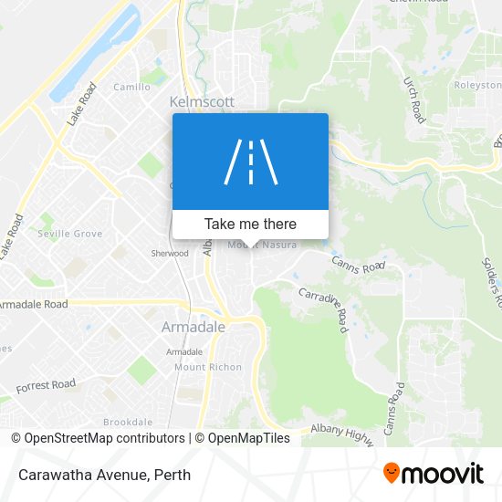 Carawatha Avenue map