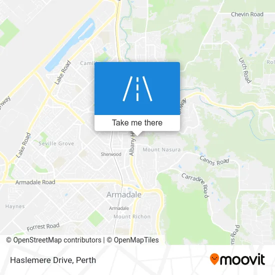 Mapa Haslemere Drive