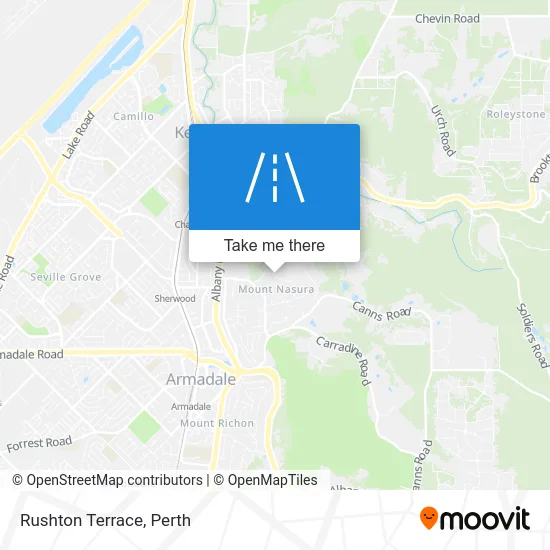 Mapa Rushton Terrace