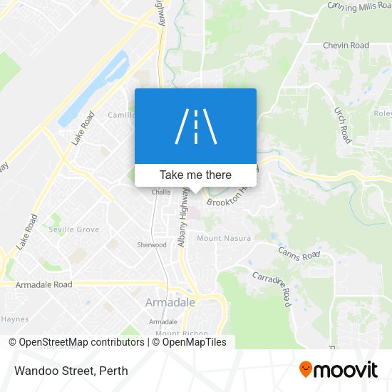 Wandoo Street map