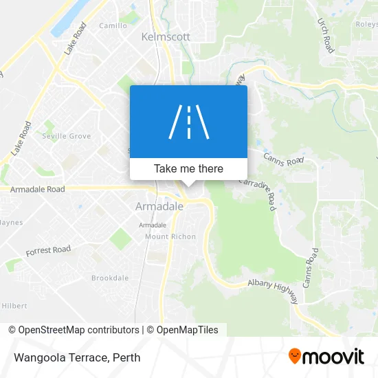 Mapa Wangoola Terrace