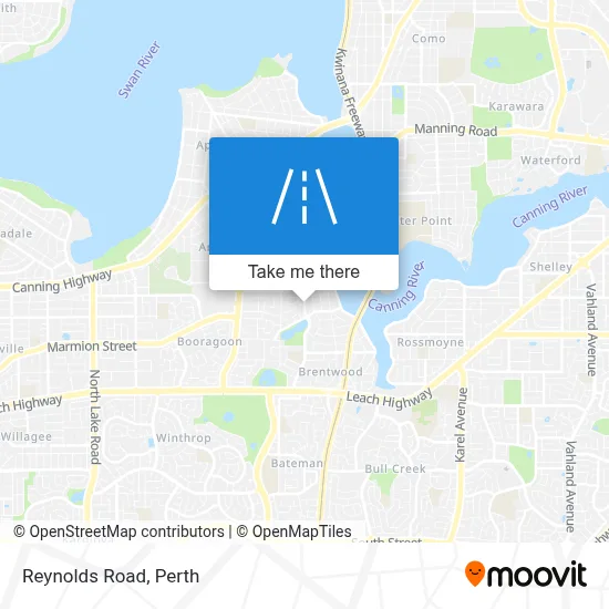 Mapa Reynolds Road