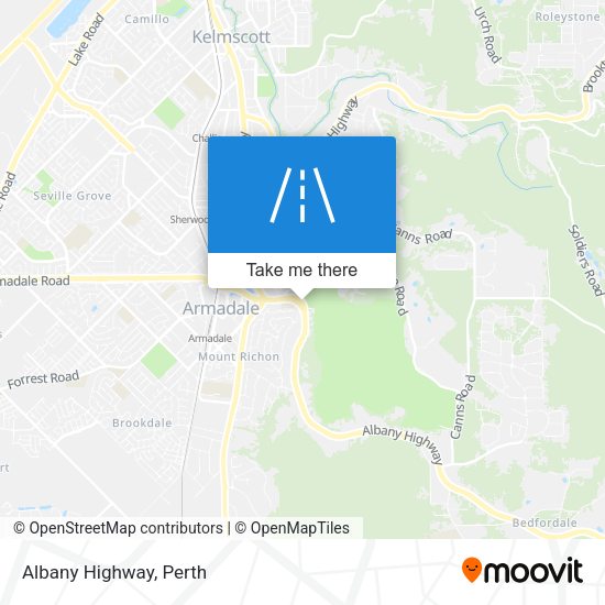 Albany Highway map