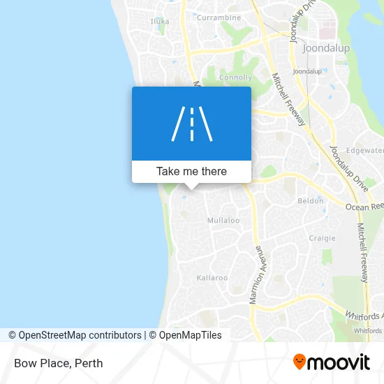 Mapa Bow Place