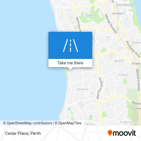 Mapa Cedar Place