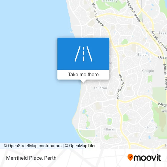 Mapa Merrifield Place