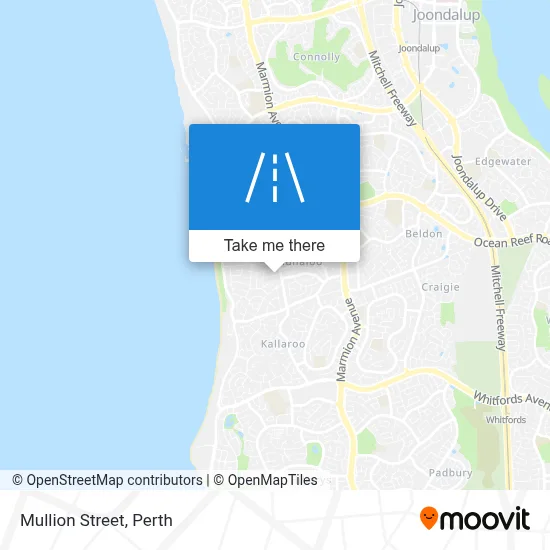 Mapa Mullion Street