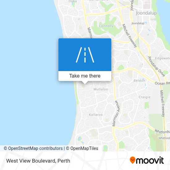 Mapa West View Boulevard