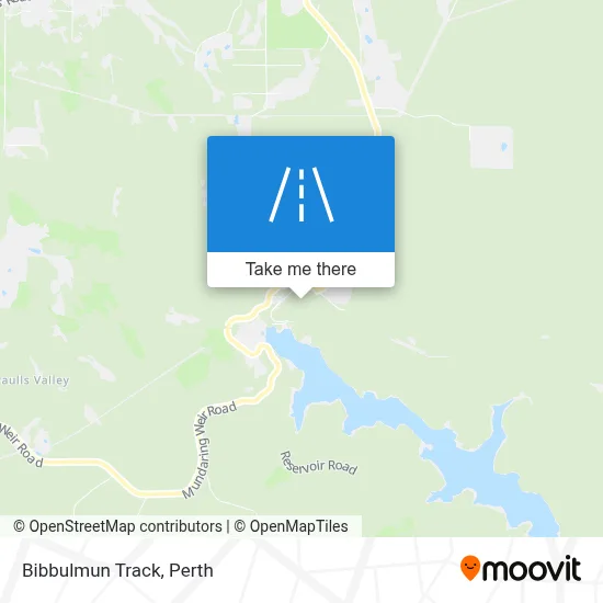 Mapa Bibbulmun Track