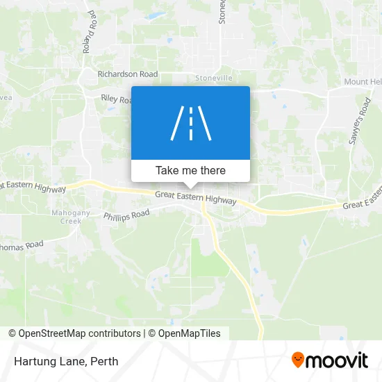 Mapa Hartung Lane