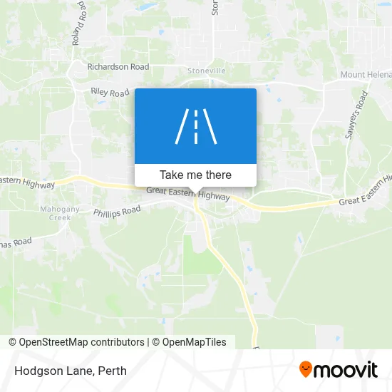 Mapa Hodgson Lane