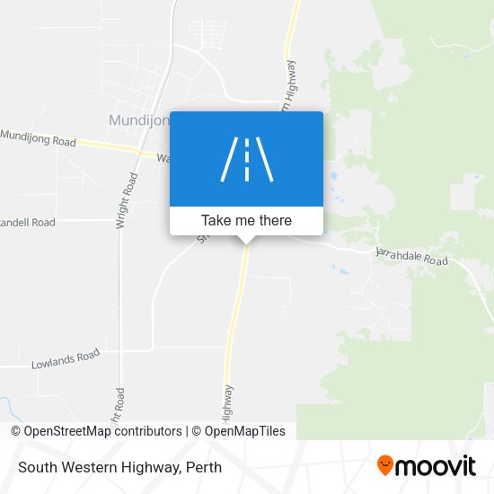 South Western Highway map
