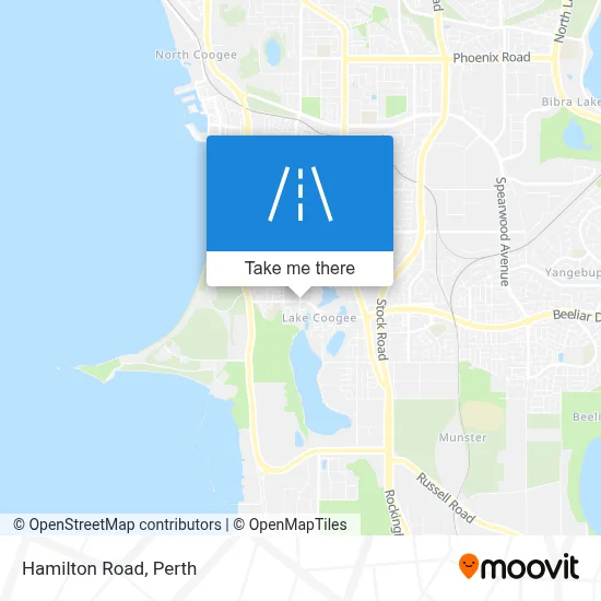 Mapa Hamilton Road