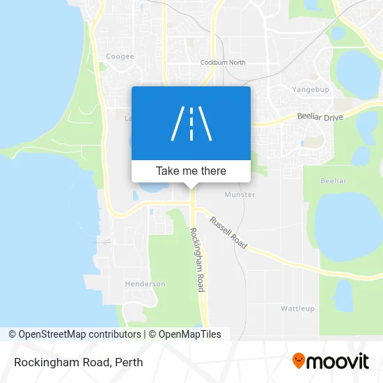 Mapa Rockingham Road