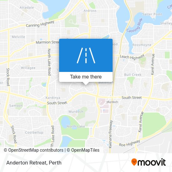 Anderton Retreat map