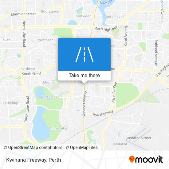 Kwinana Freeway map