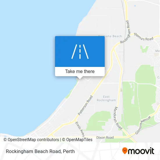 Mapa Rockingham Beach Road