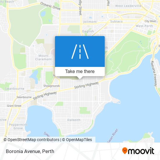 Boronia Avenue map