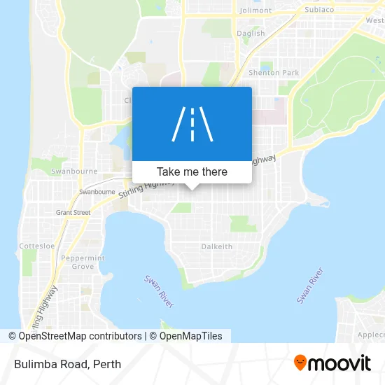 Mapa Bulimba Road