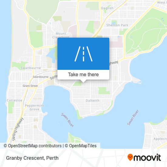 Granby Crescent map