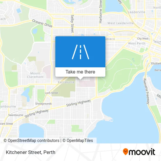 Mapa Kitchener Street