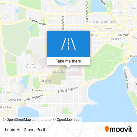 Lupin Hill Grove map